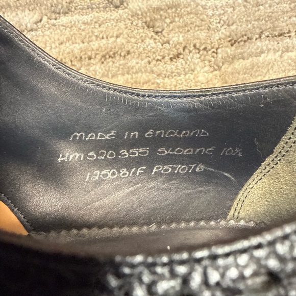 Joseph Cheaney & Sons Wing Tip Shoes Men’s Sz 10.5 - Picture 11 of 14